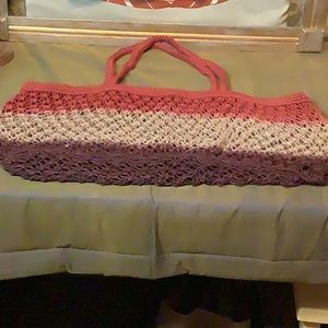 Stunning straw tote, gorgeous fall colors